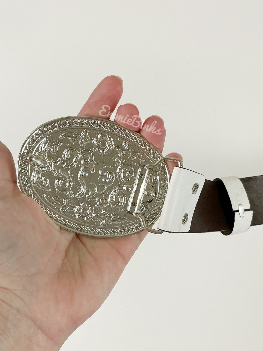 New Western Vintage Style Horse Interchangeable Belt Buckle & Leather Belt - Picture 8 of 14